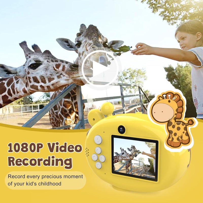 dirphy Instant Camera, Front Rear Dual Selfie Kids Camera with 1080P Videos, Holiday Birthday Gifts for Kids Age 3-12, Toddler Portable Travel Print Digital Camera Toy for 4 5 6 7 8 9 Year Boys Girls - Image 4